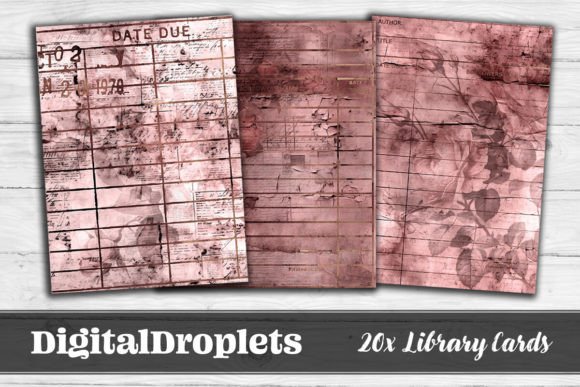 Big Floral Library Cards Vol.5: Vintage Charm for Modern Projects