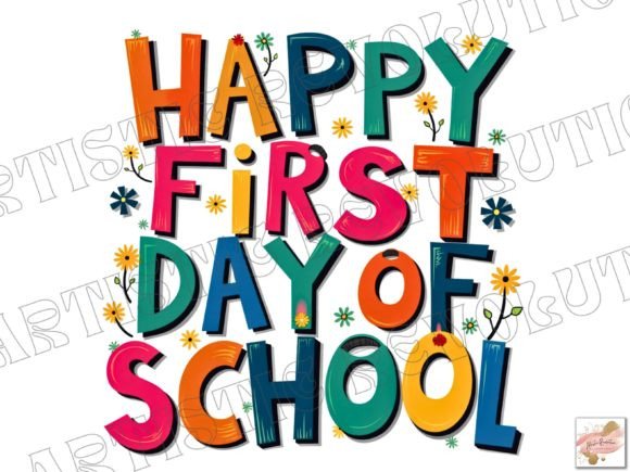Celebrate Milestones with Happy First Day of School Png