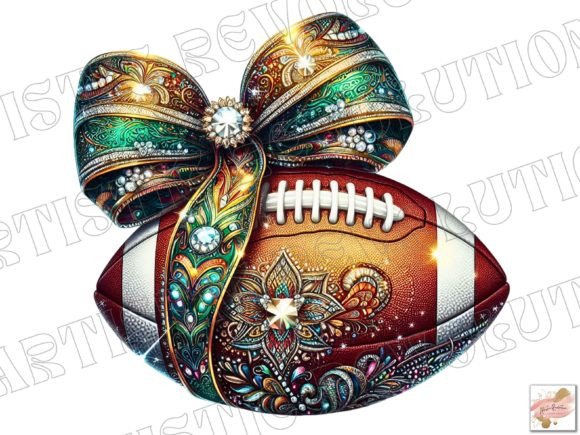 Coquette Football PNG: A Blend of Sporty and Chic Design