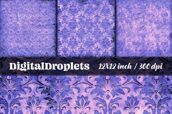 Faded Vintage Damask Vol.7: A Textural Design Asset