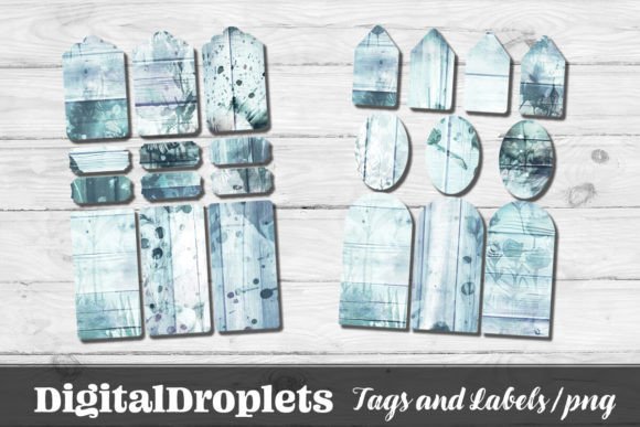 Flowers In The Woods: A Complete Set of 56 Tags & Labels