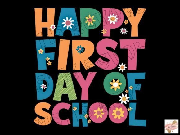 Happy First Day of School Sublimation: A Design Asset for Educators and Creators