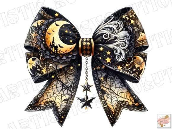 Styling Your Spooky Season: The Halloween Coquette Bow PNG