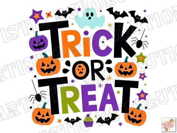 Trick or Treat Halloween Pumpkin Ghost: Your Go-To Spooky Design Asset
