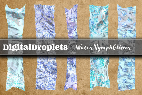 Water Nymph Glitter: 180 Washi Tapes for Digital Crafters